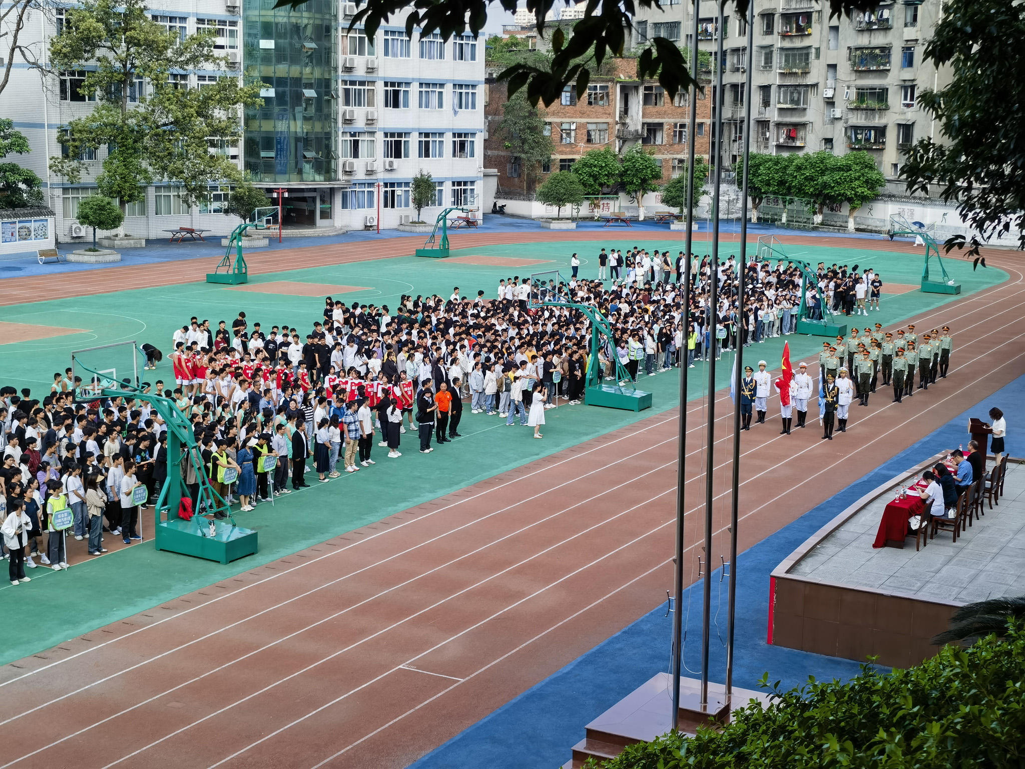 长宁县2024年职教活动周之 校园篮球联赛开幕式